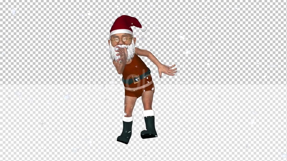 Santa Dancer & Snow Fall Pack of 2 Videohive 9854152 Motion Graphics Image 11