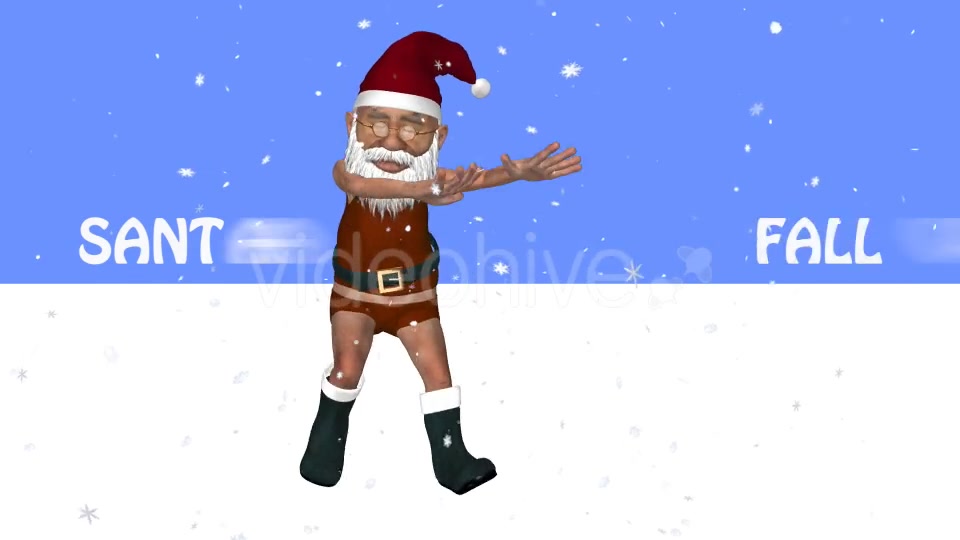 Santa Dancer & Snow Fall Pack of 2 Videohive 9854152 Motion Graphics Image 3