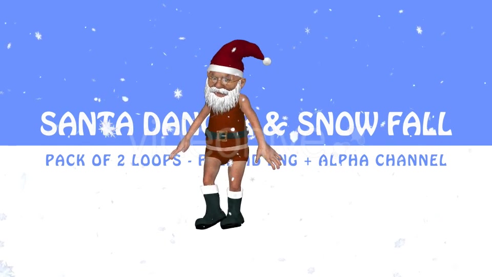 Santa Dancer & Snow Fall Pack of 2 Videohive 9854152 Motion Graphics Image 8