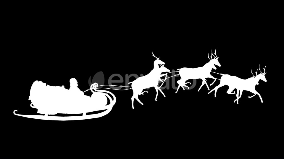 Santa Sleigh With Deers Seamless Loop Videohive 22750557 Motion Graphics Image 9