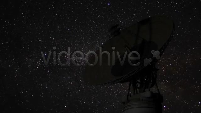 Satellite Dish Time Lapse on Night Sky Stars Videohive 4592857 Motion Graphics Image 2