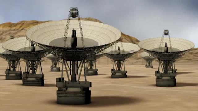 Satellite Technology Field in Desert Loop Videohive 4391663 Motion Graphics Image 2