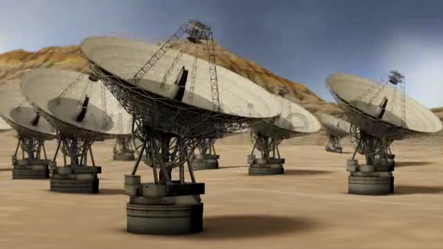 Satellite Technology Field in Desert Loop Videohive 4391663 Motion Graphics Image 3
