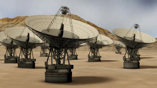 Satellite Technology Field in Desert Loop Videohive 4391663 Motion Graphics Image 4