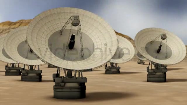 Satellite Technology Field in Desert Loop Videohive 4391663 Motion Graphics Image 5