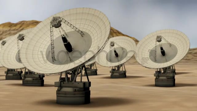 Satellite Technology Field in Desert Loop Videohive 4391663 Motion Graphics Image 6