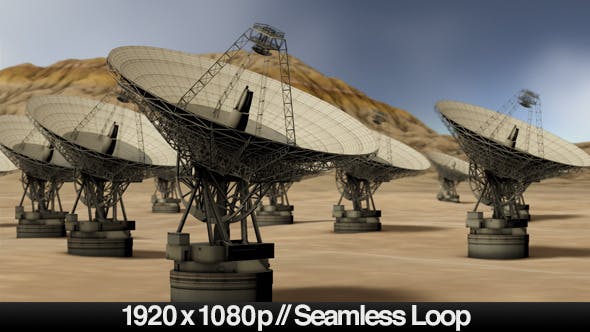 Satellite Technology Field in Desert Loop - 4391663 Videohive Download