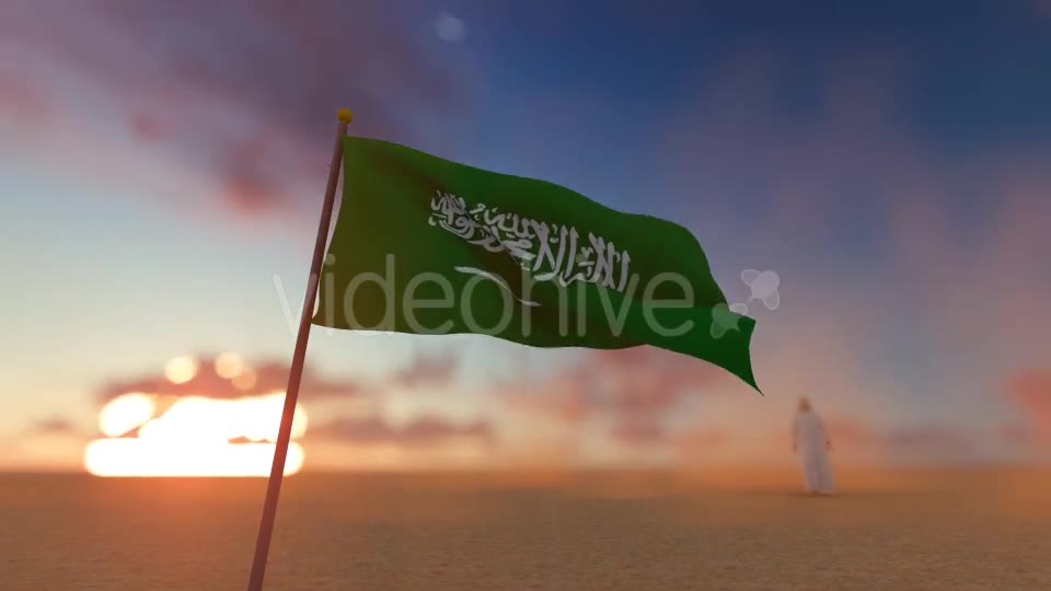 Saudi Arabia Flag and Walking Man Videohive 19501221 Motion Graphics Image 2