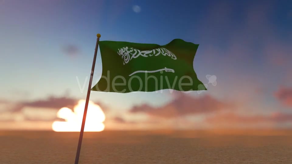 Saudi Arabia Flag and Walking Man Videohive 19501221 Motion Graphics Image 7