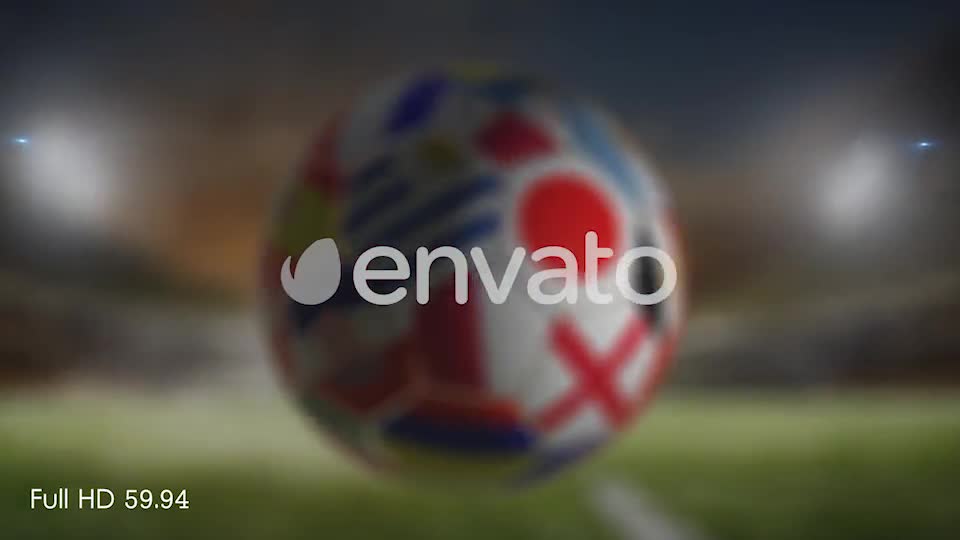 Saudi Arabia Flag on a Soccer Ball Football Fly with Particles Videohive 21862215 Motion Graphics Image 1