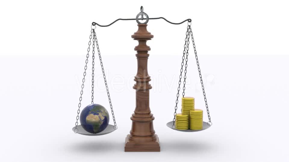 Scale Balance Of Wealth And Earth Resource Videohive 10860955 Motion Graphics Image 1