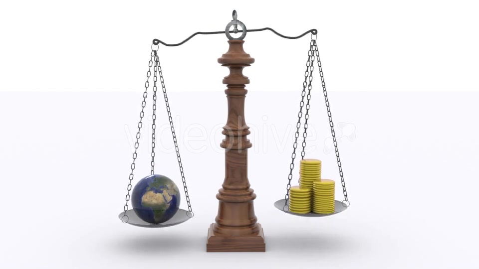 Scale Balance Of Wealth And Earth Resource Videohive 10860955 Motion Graphics Image 3
