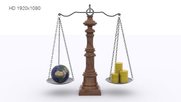 Scale Balance Of Wealth And Earth Resource - 10860955 Download Videohive