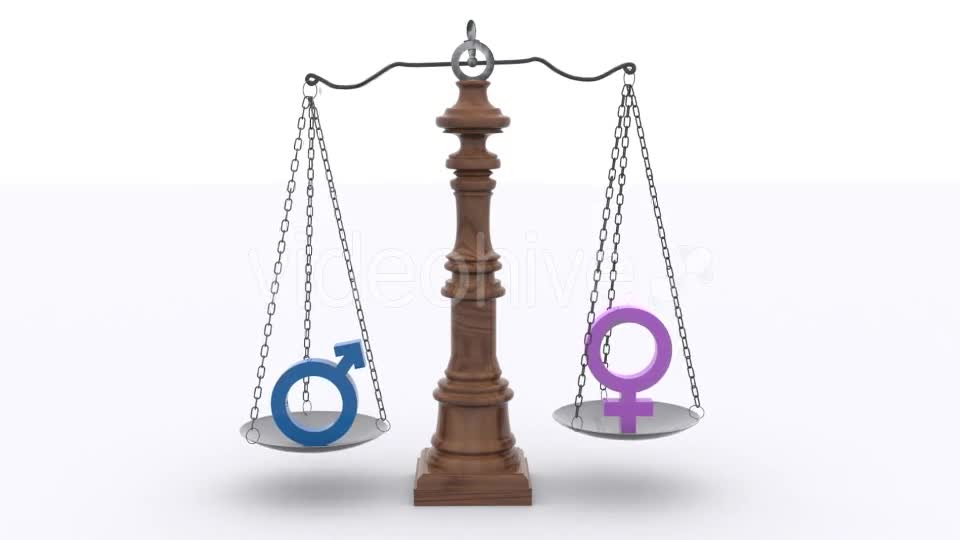 Scale Gender Equality Balance Videohive 14855387 Motion Graphics Image 1