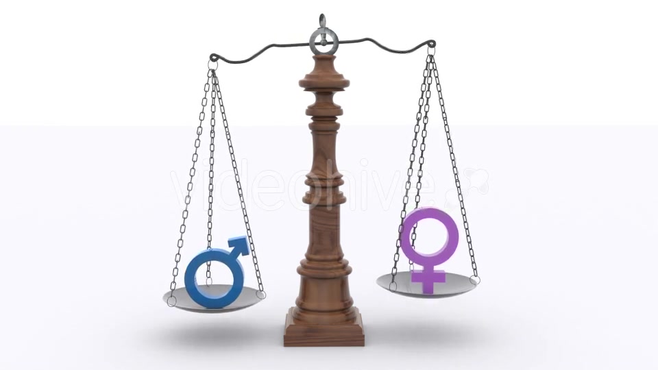 Scale Gender Equality Balance Videohive 14855387 Motion Graphics Image 3