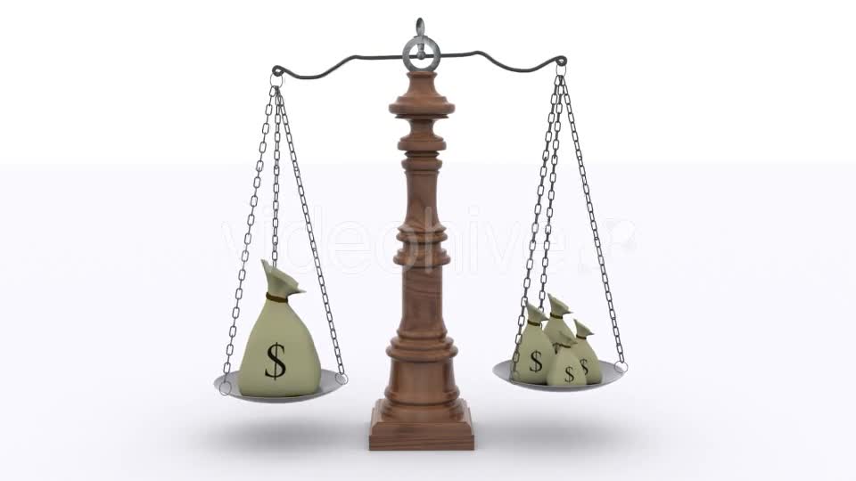 Scale Money Balance Concept Videohive 11940136 Motion Graphics Image 1