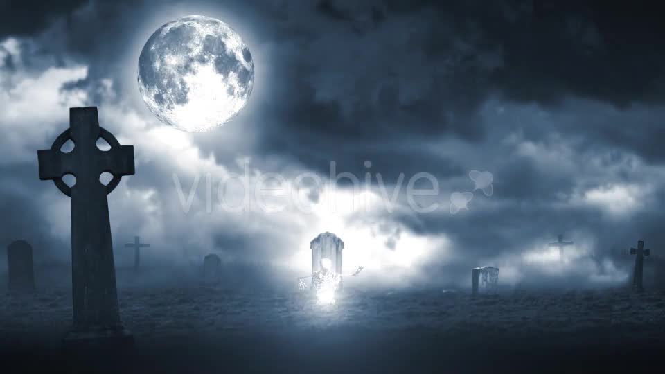 Scary Halloween Night Background Videohive 17356023 Motion Graphics Image 1