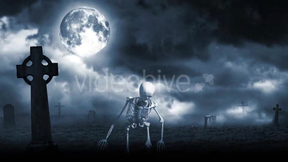 Scary Halloween Night Background Videohive 17356023 Motion Graphics Image 4