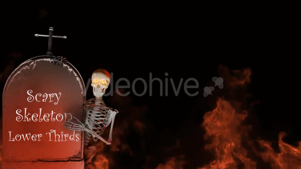 Scary Skeleton Lower Thirds Videohive 20742166 Motion Graphics Image 2