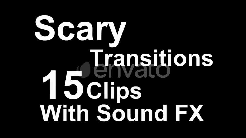 Scary Transitions Videohive 22753620 Motion Graphics Image 1