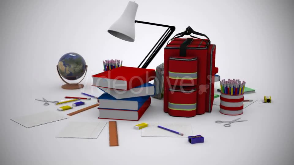 School Equipment Background Videohive 11856277 Motion Graphics Image 2