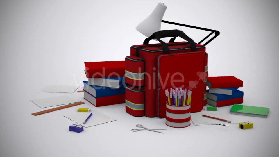 School Equipment Background Videohive 11856277 Motion Graphics Image 3