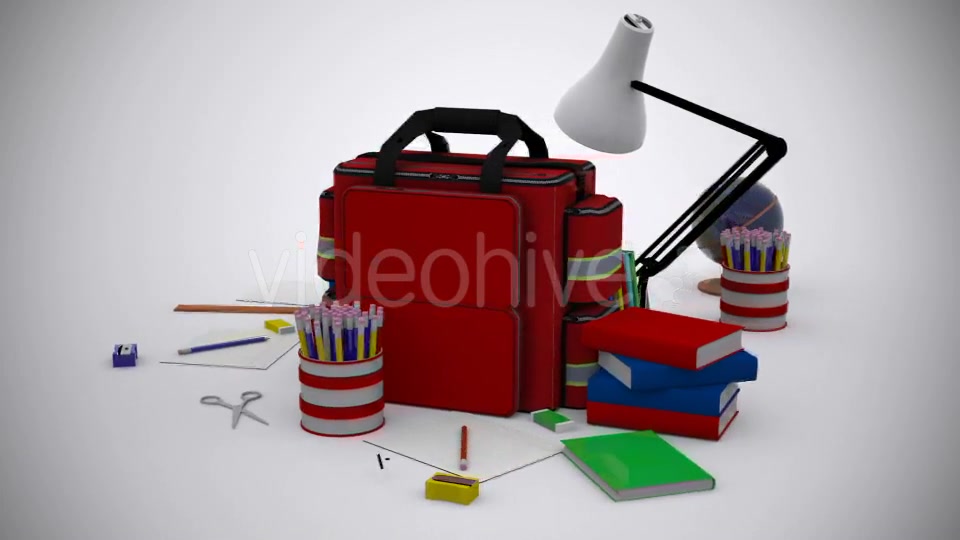 School Equipment Background Videohive 11856277 Motion Graphics Image 4