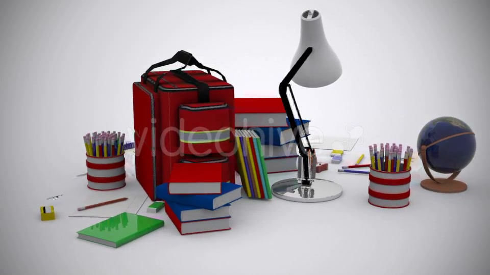 School Equipment Background Videohive 11856277 Motion Graphics Image 5