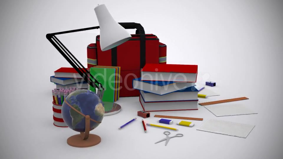 School Equipment Background Videohive 11856277 Motion Graphics Image 7