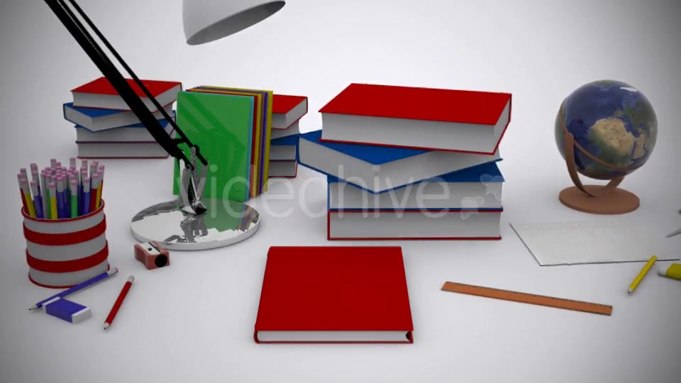 School Equipment Book Open Videohive 12351874 Motion Graphics Image 3
