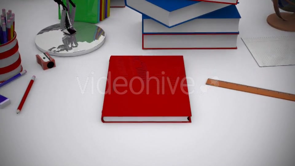 School Equipment Book Open Videohive 12351874 Motion Graphics Image 4