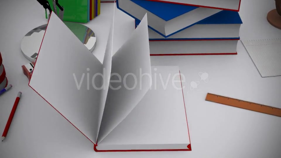 School Equipment Book Open Videohive 12351874 Motion Graphics Image 8