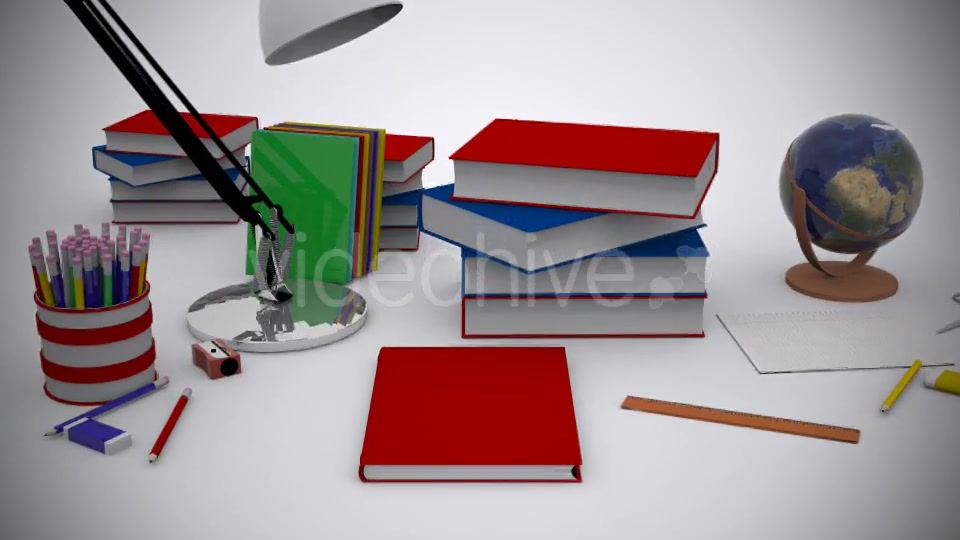 School Equipment Book Open Videohive 13443504 Motion Graphics Image 3