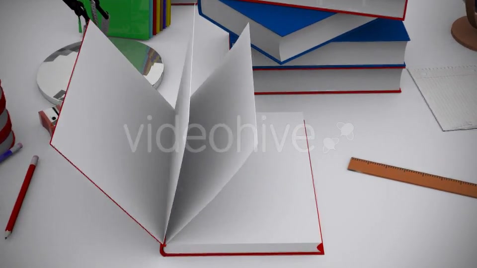 School Equipment Book Open Videohive 13443504 Motion Graphics Image 8