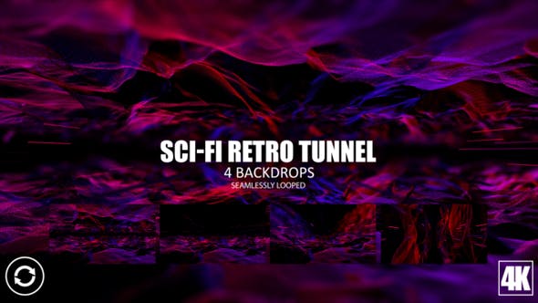 Sci Fi Retro Tunnel - 23435877 Download Videohive