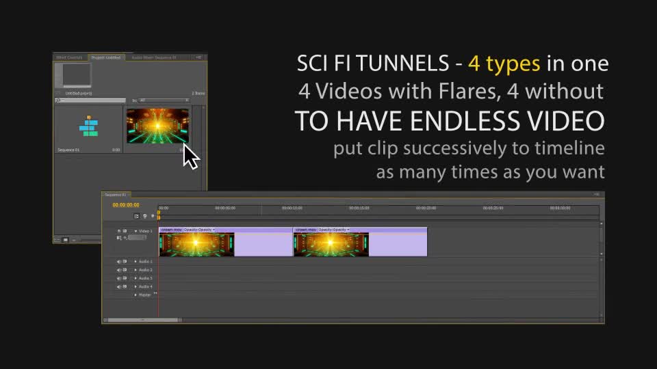 Sci Fi Tunnels Videohive 21709350 Motion Graphics Image 1