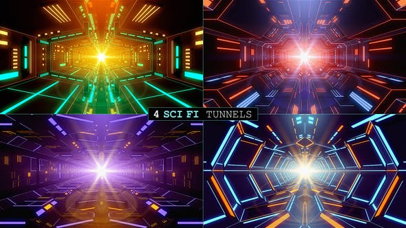 Sci Fi Tunnels - 21709350 Download Videohive