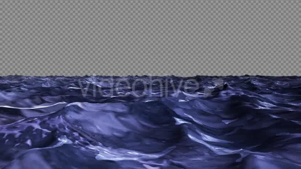 Sea Water Night Time Waving Loop Videohive 18152413 Motion Graphics Image 10
