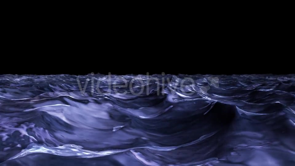 Sea Water Night Time Waving Loop Videohive 18152413 Motion Graphics Image 3