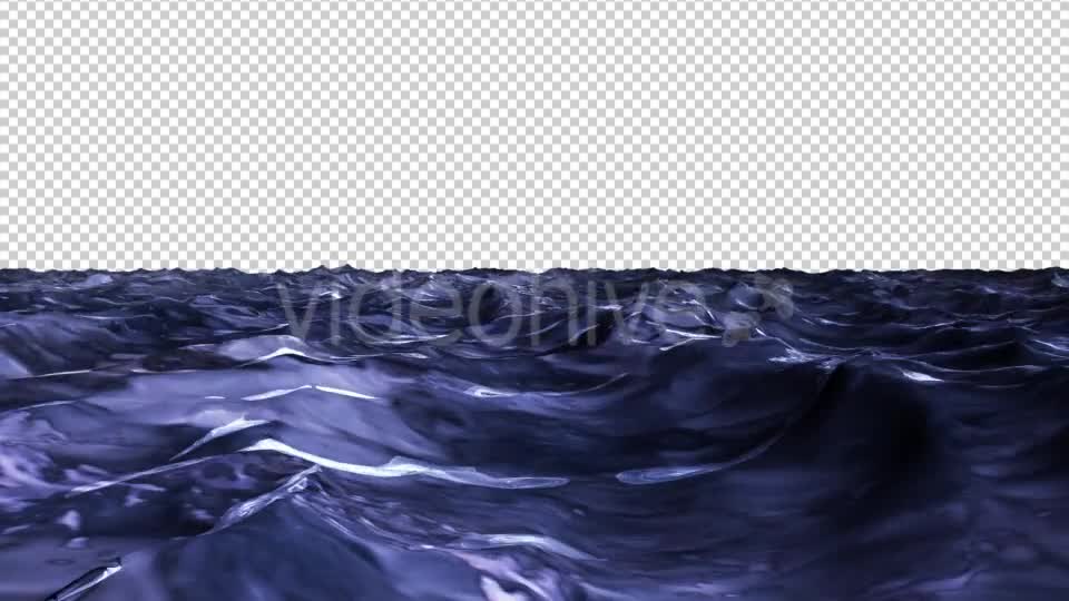 Sea Water Night Time Waving Loop Videohive 18152413 Motion Graphics Image 8