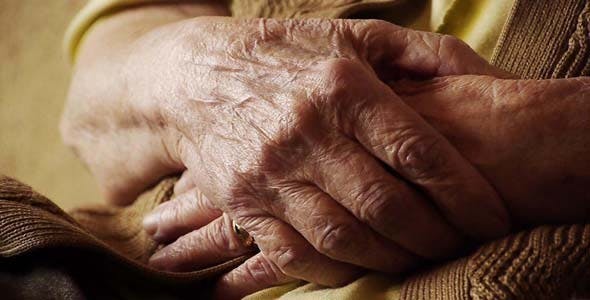 Senior Old Woman Hand With Wrinkle Skin  - Download 7847042 Videohive