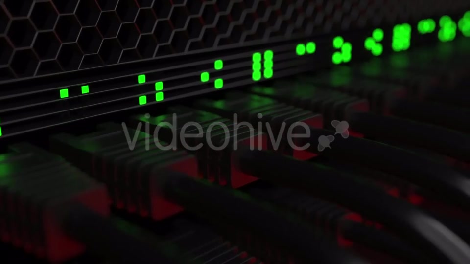 Server Cables and Blinking Lamps Videohive 20286185 Motion Graphics Image 3