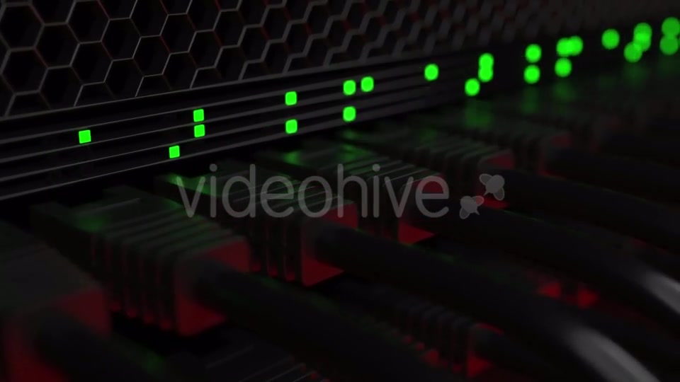 Server Cables and Blinking Lamps Videohive 20286185 Motion Graphics Image 4
