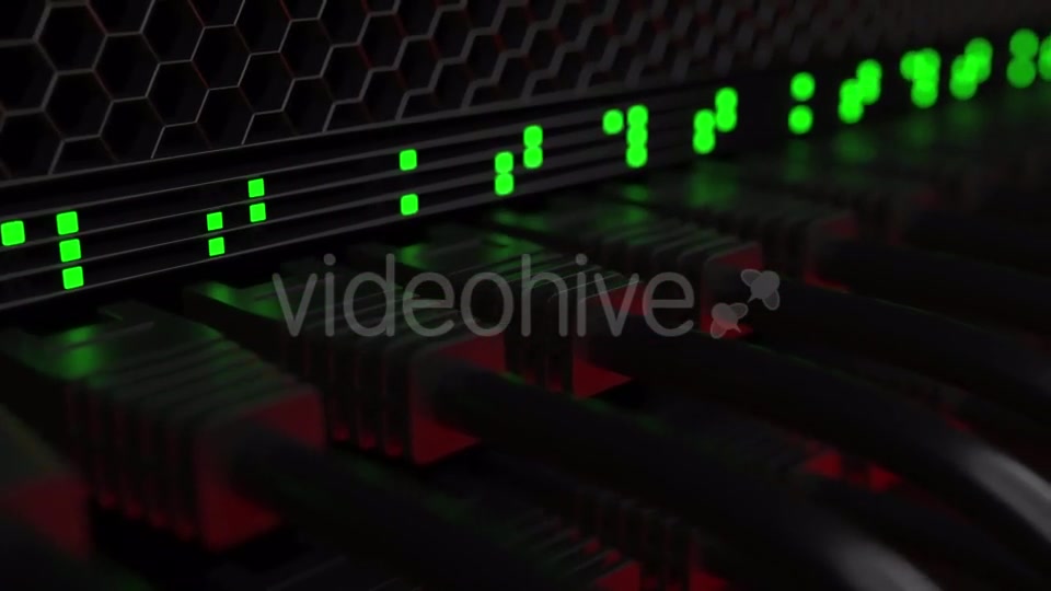 Server Cables and Blinking Lamps Videohive 20286185 Motion Graphics Image 5