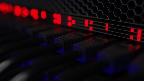 Server Connectors and Flashing Red Lamps - Videohive 20286146 Download