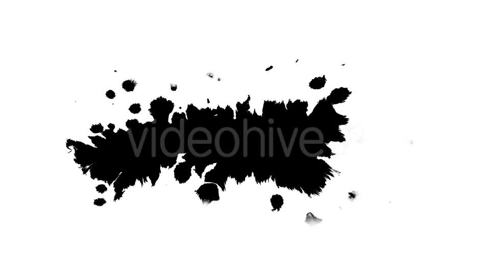 Several Ink Drops From Right To Left on Wet Paper 06 Videohive 19697671 Motion Graphics Image 1