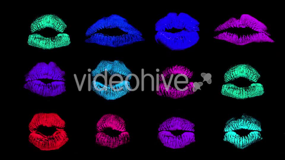 Sexy Lips Mouth Pucker Kiss 6 Videohive 10230443 Motion Graphics Image 1