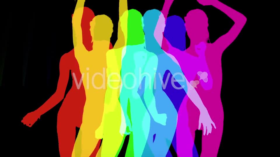 Sexy Model Shadow Dancer Colorful 1 Videohive 10230589 Motion Graphics Image 1