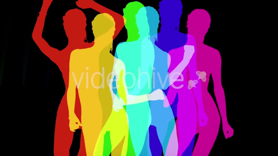 Sexy Model Shadow Dancer Colorful 1 Videohive 10230589 Motion Graphics Image 6