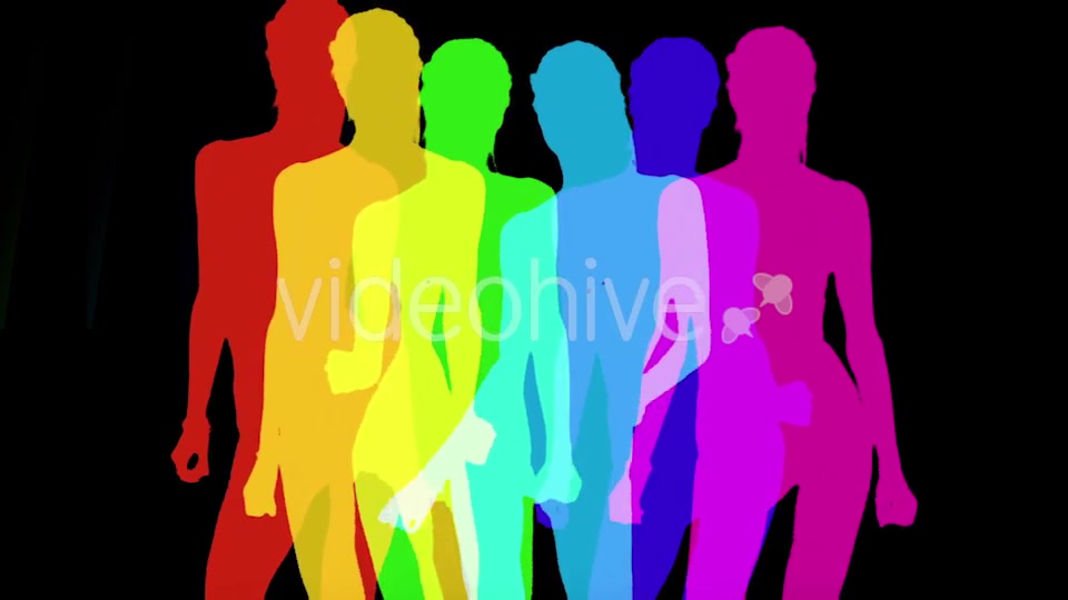 Sexy Model Shadow Dancer Colorful 1 Videohive 10230589 Motion Graphics Image 9